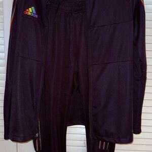 Adidas Tiro Black Rainbow Tracksuit. Size 1x. Like New Condition